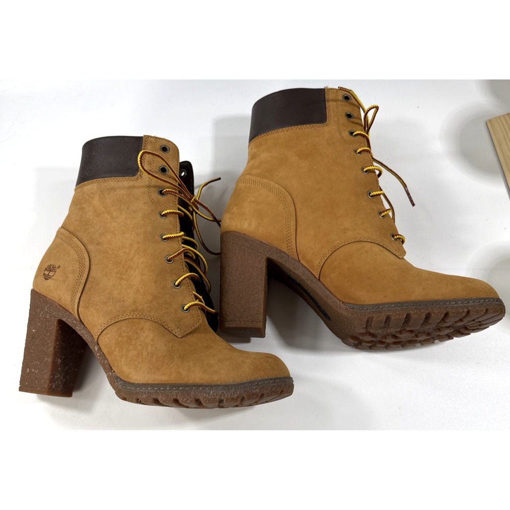 Timberland Tillston Wheat Nubuck Ankle Boots Womens Size 10 New - Picture 2 of 10